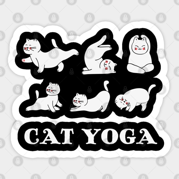 Yoga Serenity: Balance, Mindfulness, and Inner Peace Sticker by Steve